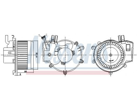 Interior Blower 87395 Nissens, Image 6