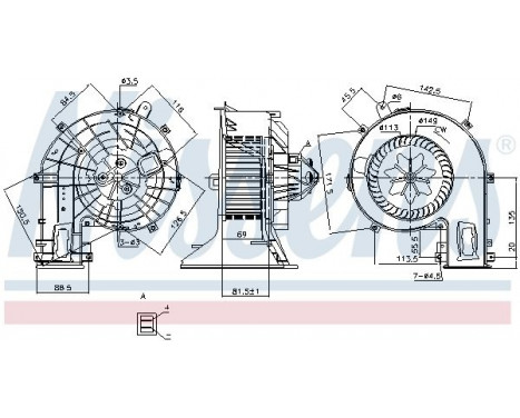Interior Blower 87401 Nissens, Image 6