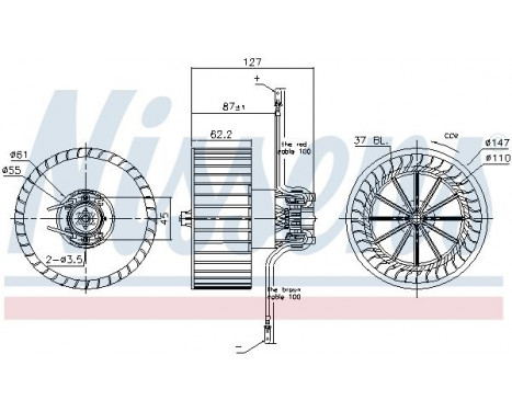 Interior Blower 87402 Nissens, Image 5