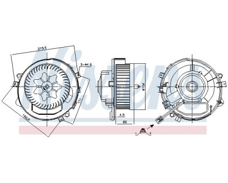 Interior Blower 87424 Nissens