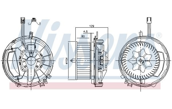 Interior Blower 87425 Nissens, Image 5