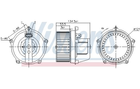 Interior Blower 87444 Nissens, Image 5