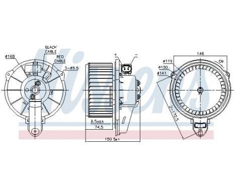 Interior Blower 87477 Nissens, Image 6