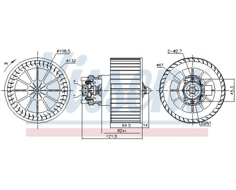 Interior Blower 87479 Nissens, Image 5