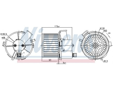 Interior Blower 87482 Nissens, Image 5