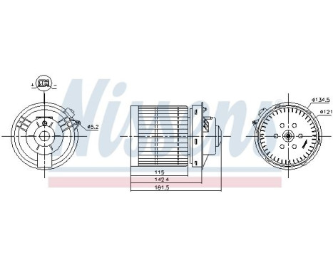 Interior Blower 87530 Nissens, Image 6