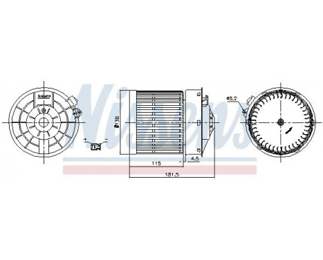 Interior Blower 87722 Nissens