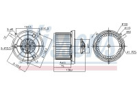 Interior Blower 87743 Nissens