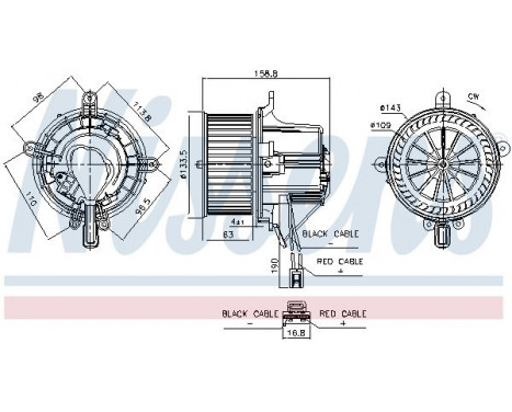 Interior Blower 87760 Nissens