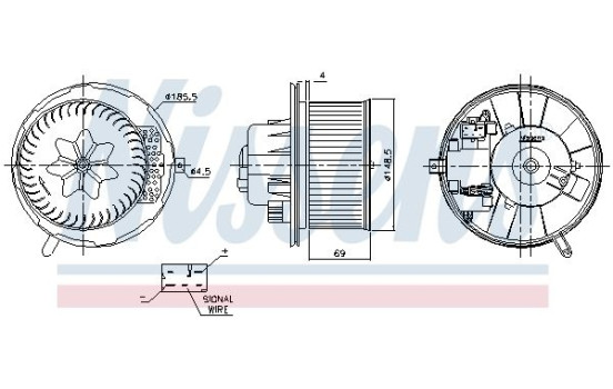 Interior Blower 87762 Nissens