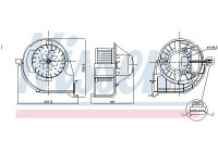 Interior Blower 87802 Nissens