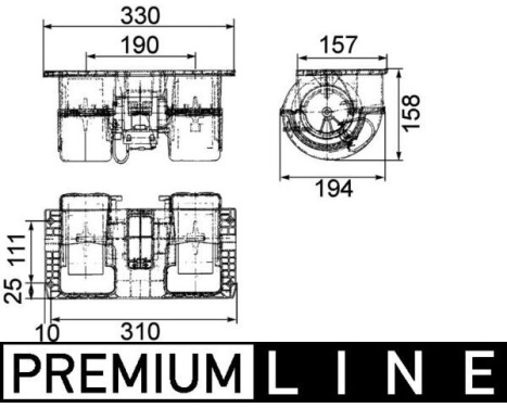 Interior Blower BEHR *** PREMIUM LINE ***