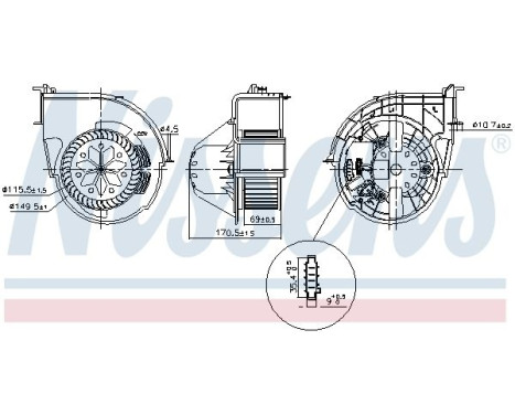 Interior ventilation 87416 Nissens, Image 6