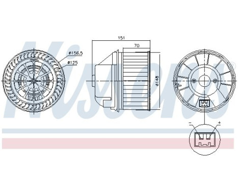 Interior ventilation 87496 Nissens, Image 5