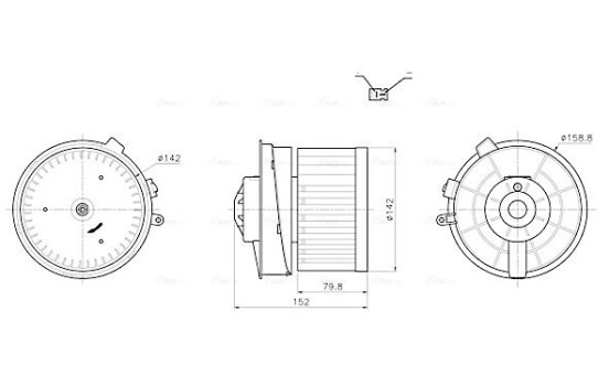 Interior ventilation DN8486 Ava Quality Cooling