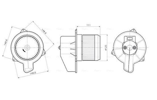 Interior ventilation FT8489 Ava Quality Cooling