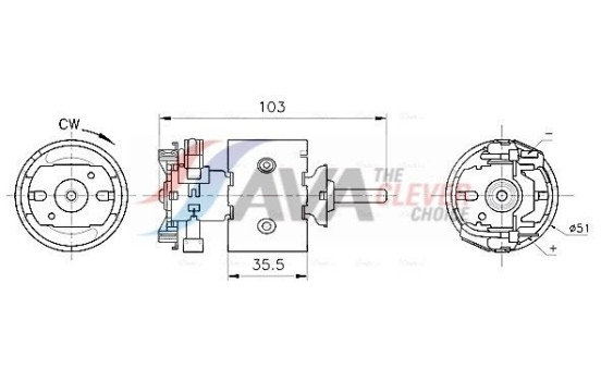 Interior ventilation MS8783 Ava Quality Cooling