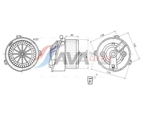 Interior ventilation PE8436 Ava Quality Cooling