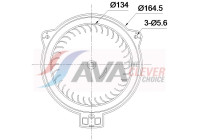 Interior ventilation TO8811 Ava Quality Cooling