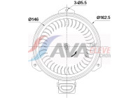 Interior ventilation TO8812 Ava Quality Cooling