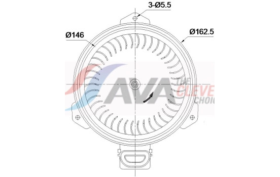 Interior ventilation TO8812 Ava Quality Cooling