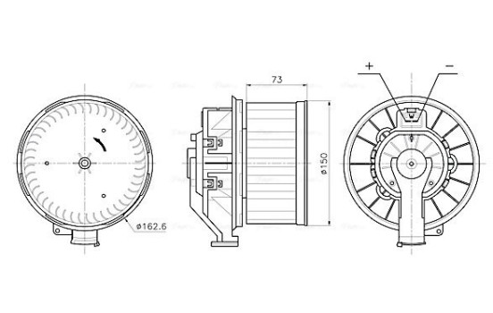 Interior ventilation VN8445 Ava Quality Cooling