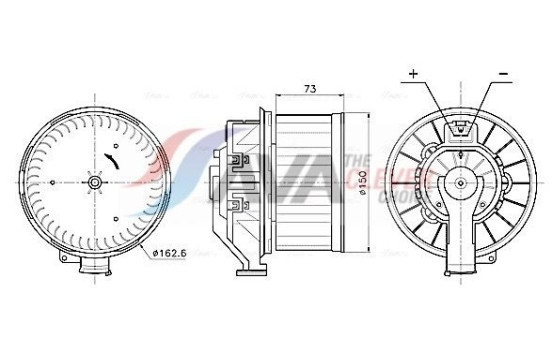 Interior ventilation VN8445 Ava Quality Cooling
