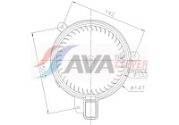 Interior ventilation VN8470 Ava Quality Cooling