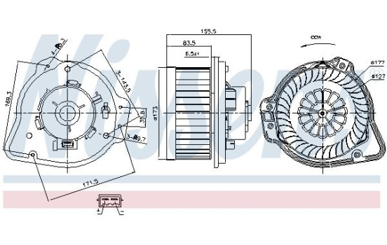 stove fan 87020 Nissens, Image 3