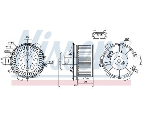 stove fan 87045 Nissens, Image 5