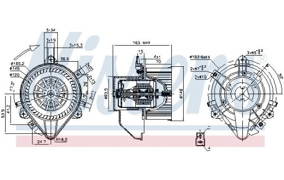 stove fan 87131 Nissens, Image 3