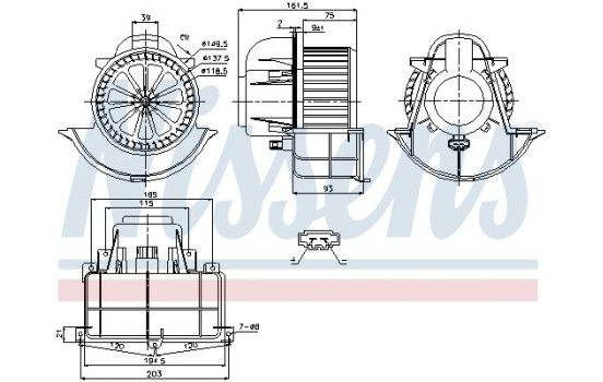 stove fan 87139 Nissens, Image 5