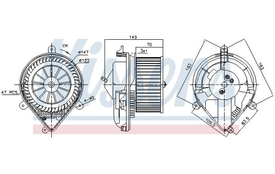 stove fan 87175 Nissens, Image 5