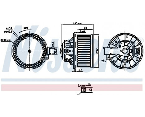 stove fan 87494 Nissens, Image 6