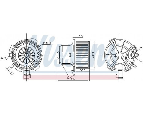 stove fan 87503 Nissens, Image 6