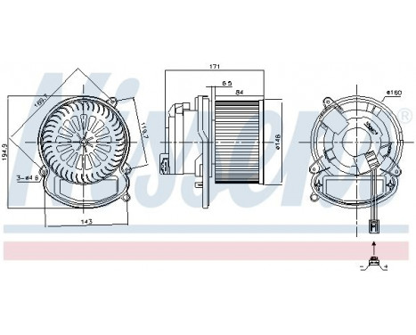 stove fan 87504 Nissens, Image 6