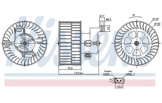stove fan 87533 Nissens, Image 6