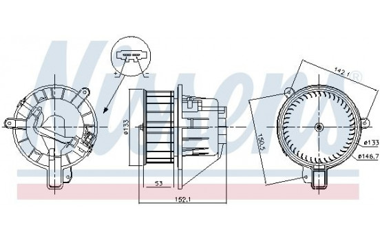 stove fan 87546 Nissens