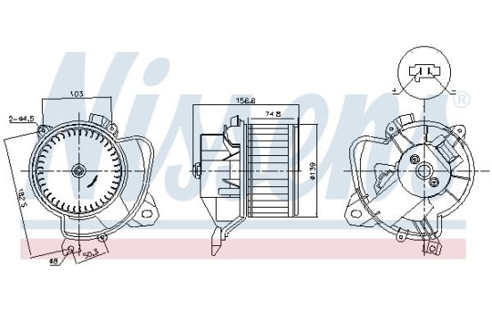 stove fan 87574 Nissens