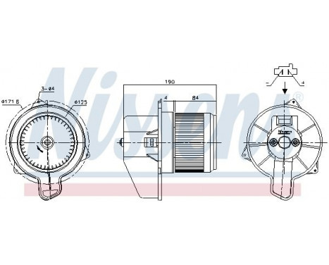 stove fan 87700 Nissens, Image 6