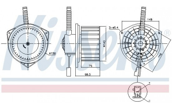 stove fan 87753 Nissens