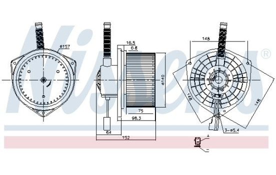 stove fan 87754 Nissens, Image 6