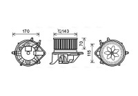 stove fan BW8461 Ava Quality Cooling