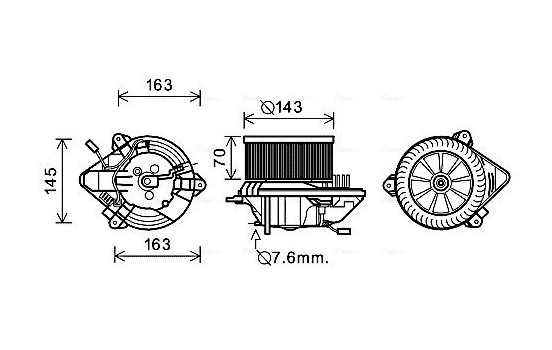 stove fan CN8508 Ava Quality Cooling