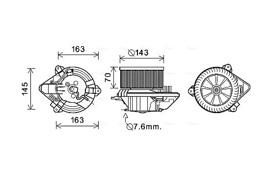 stove fan CN8510 Ava Quality Cooling