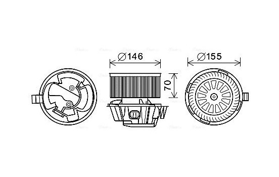 stove fan DN8384 Ava Quality Cooling