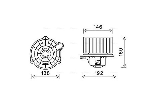 stove fan HY8554 Ava Quality Cooling