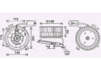 stove fan MS8702 Ava Quality Cooling