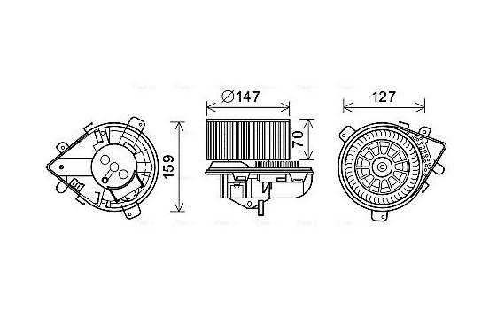 stove fan PE8395 Ava Quality Cooling