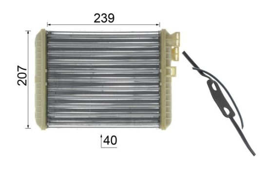 Heat Exchanger, interior heating BEHR *** PREMIUM LINE ***, Image 11